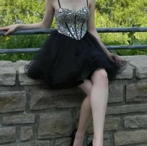 Prom dress - mirror corset dress